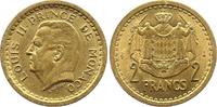 Monaco 2 francs 2 Francs Louis II - Armoiries - ND (1945) -