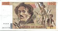 France 100 francs 100 Francs Delacroix - 1978 Série M.1 - Non Hachuré - TB+/TTB -