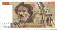 France 100 francs 100 Francs Delacroix - 1978 Série V.1 - Non Hachuré - TTB -