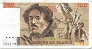 France 100 francs 100 Francs Delacroix - 1978 Série O.2 - Non Hachuré - TB + -