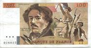 France 100 francs 100 Francs Delacroix - 1978 Série J.3 - Non Hachuré - TB + -