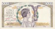 France 5000 francs 5000 Francs Victoire - 18-03-1943 Série V.1221 - SUP+ -