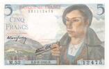 France 5 francs 5 Francs Berger - 05-08-1943 - Série M.53 - P.NEUF -