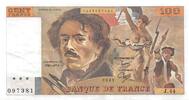 France 100 francs 100 Francs Delacroix - 1981 Série J.44 - SUP -