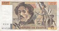 France 100 francs 100 Francs Delacroix - 1978 Série U.3 - TB+ -
