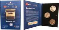 Italie 2020 Triptique incluant 3 x 5 Euro Olivetti Lettera 22 Colorisées- en folder - Argent NEUF