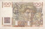 France 100 francs 100 Francs Jeune Paysan - 02-10-1952 - Série S.499 - Filigrane inversé - TB -