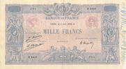 France 1000 francs 1000 Francs Rose et Bleu - 03-06-1926 - Série H.2418 - TTB -