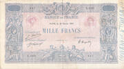 France 1000 francs 1000 Francs Rose et Bleu - 18-02-1921 - Série E.1521 - TTB -