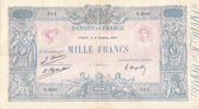 France 1000 francs 1000 Francs Rose et Bleu - 06-10-1925 - Série P.2048 - TTB -