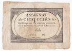 France 500 livres 500 Livres 20 Pluviose An II (8.2.1794) - Sign. Rolin -