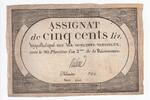 France 500 livres 500 Livres 20 Pluviose An II (8.2.1794) - Sign. Ribou -