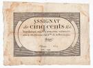 France 500 livres 500 Livres 20 Pluviose An II (8.2.1794) - Sign. Troupé -