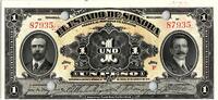 Mexique 1 peso 1 Peso, Estado de Sonora - 1915 - Annulé par 4 Perforations -