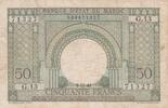 Maroc 50 francs 50 Francs Porte, décor oriental - 02-12-1949 - TTB - Série G.13 - P.44 -