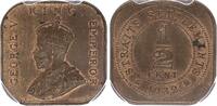 Straits Settlements 1/2 cent 1/2 Cent George V - PIèce carrée - 1932 - PCGS MS 63RB -