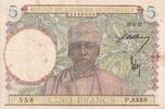 B A O 1942 5 Francs - Caféier - Tisseran - 22-04-1942 - Série P.8888 - TTB - P.25