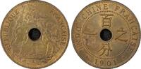 Indo-Chine Fr. 1 cent 1 Cent, Statue République - 1901 A - PCGS Genuine - Lec 57 -