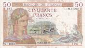 France 50 francs 50 Francs - Cérès - 21-09-1939 - Série M.11063 - TTB - F.18.31 -
