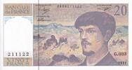 France 20 francs 20 Francs - Debussy - Série G.033 - 1990 - NEUF - F.66bis.01 -