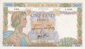France 500 francs 500 Francs - La Paix - 10-09-1942 - Série Y.6708 - P.SPL - F.32.40 -