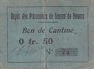 France 50 centimes 50 Centimes - Bon de cantine - Dépôt des prisonniers de guerre de Nevers -
