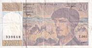 France 20 francs 20 Francs - Debussy - 1997 - Séries variées - TTB à SUP - F.66ter -