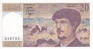 France 20 francs 20 Francs - Debussy - 1980 - Série P.001 - F.66.01 -