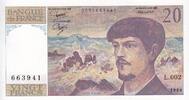 France 20 francs 20 Francs - Debussy - 1980- Série L.002 - F.66.01 -
