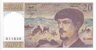 France 20 francs 20 Francs - Debussy - 1980 - Série D.002 - F.66.01 -
