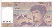 France 20 francs 20 Francs - Debussy - 1988 - Série L.023 - F.66.09 -
