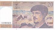 France 20 francs 20 Francs - Debussy - 1990 - Série P.028 - F.66Bis.01 -