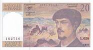 France 20 francs 20 Francs - Debussy - 1990 - Série L.028 - F.66Bis.01 -
