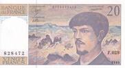 France 20 francs 20 Francs - Debussy - 1990 - Série F.029 - F.66Bis.01 -