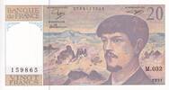 France 20 francs 20 Francs - Debussy - 1991 - Série M.032 - F.66Bis.02 -