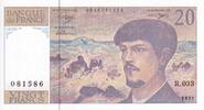 France 20 francs 20 Francs - Debussy - 1991 - Série R.033 - F.66Bis.02 -