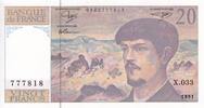 France 20 francs 20 Francs - Debussy - 1991 - Série X.033 - F.66Bis.02 -