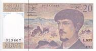 France 20 francs 20 Francs - Debussy - 1991 - Série L.033 - F.66Bis.02 -