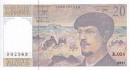 France 20 francs 20 Francs - Debussy - 1991 - Série B.034 - F.66Bis.02 -