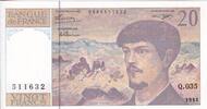 France 20 francs 20 Francs - Debussy - 1992 - Série Q.035 - F.66Bis.03 -