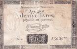 France 10 livres 10 Livres Noir - Filigrane République - (24-10-1792) - Sign. Taisaud - Série 15629 - L.161b -