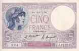 France 5 francs 5 Francs - Violet - 26-02-1925 - Série J.21884 - F.03.09 -