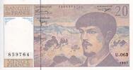 France 20 francs 20 Francs - Debussy - 1997 - Série U.063 - F.66TER.02.63 -