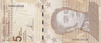 Venezuela 5 bolivares 5 Bolivares - Simon Bolivar - 2021 - P.NEW -