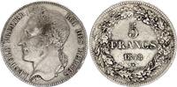 5 francs 1848 Belgien 5 Francs,  Leopold  I  - 1848 III / SS