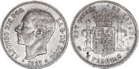 Espagne 5 pesetas 5 Pesetas, Alfonso XII - Armoiries - 1885 (86) MS-M -
