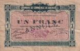 France 1 franc 1 Franc - Chambre de commerce de Grenoble - Annulé - P.63-7 -
