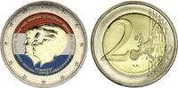 Pays-Bas  2 Euros - Abdication de la reine Béatrix - Colorisée - 2013 SPL