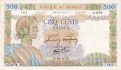 France 500 francs 500 Francs - La Paix - 26-06-1941 - Série Z.3274 - F.32.19 -