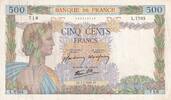 France 500 francs 500 Francs - La Paix - 07-01-1943 - Série L.7705 - F.32.44 -